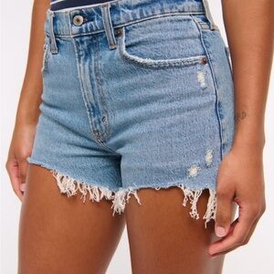 Abercrombie & Fitch High Rise Mom Jean Shorts